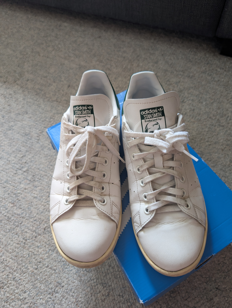 Adidas Stan Smith - White/Green - Size 9 - photo 4