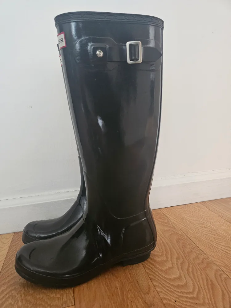 Hunter Tall Black Rain Boots - Size 7 thumbnail