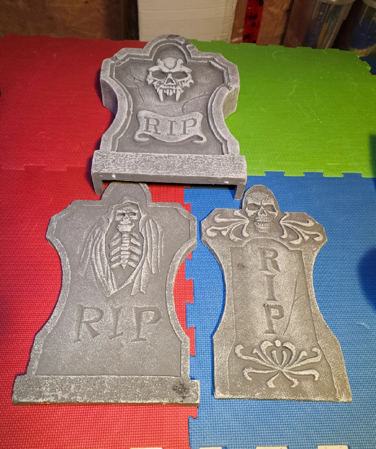 Halloween Tombstone Decorations - Set of 3 thumbnail