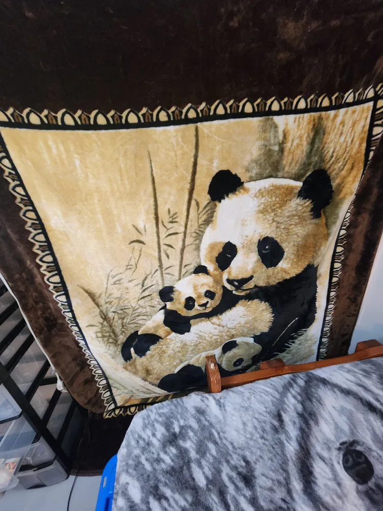 Soft Panda Print Blanket