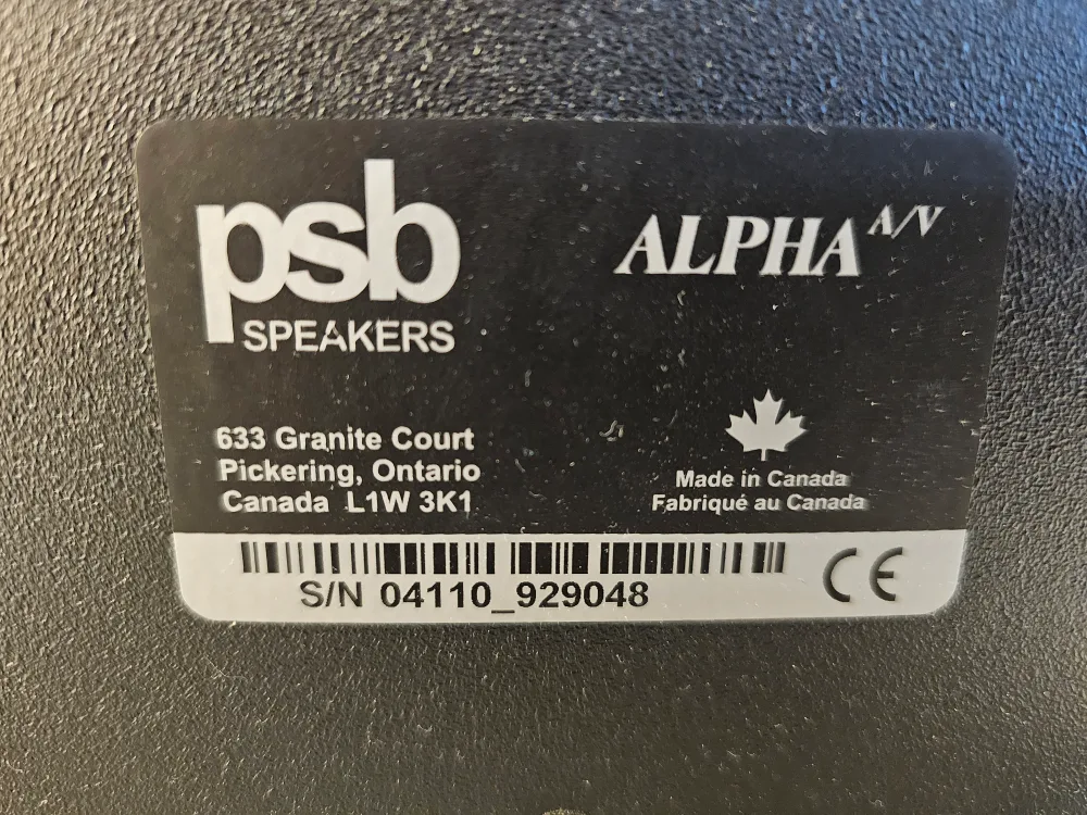 PSB Alpha A/V Speakers - Great Condition image indicator(4)