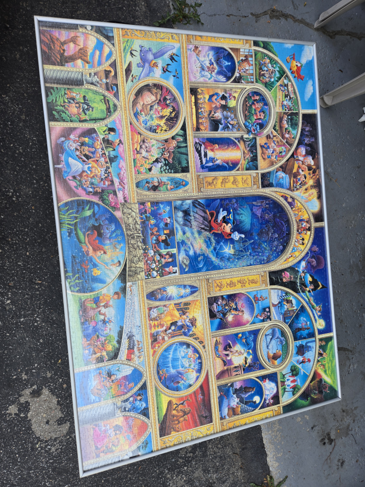 Disney Thomas Kinkade Stained Glass Puzzle