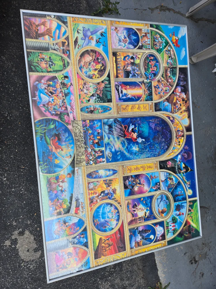 Disney Thomas Kinkade Stained Glass Puzzle thumbnail