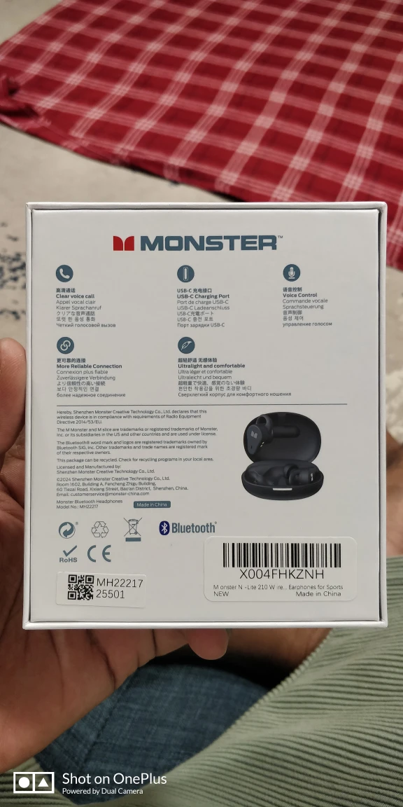 Monster N-Lite 210 Wireless In-Ear Headphones - New 🧡 - photo 3