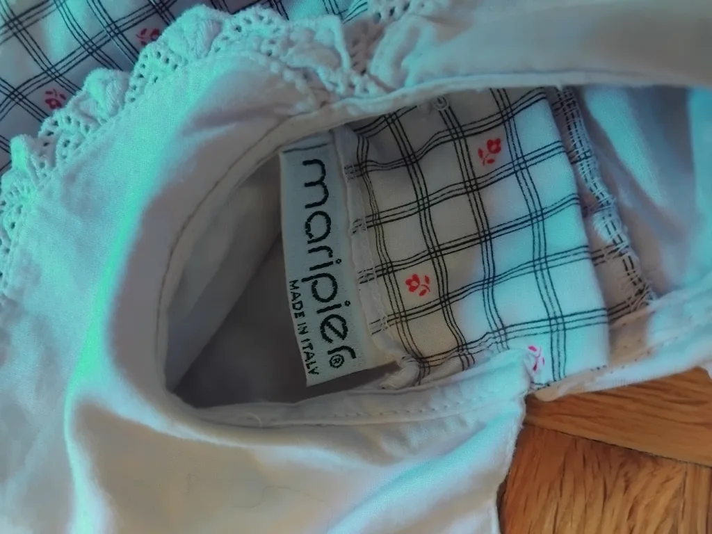 Girl's Dress - Plaid, Made in Italy image indicator(3)