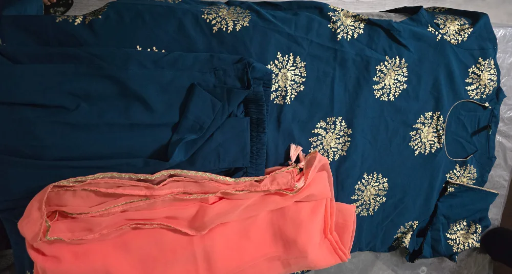 Teal Salwar Kameez Suit thumbnail