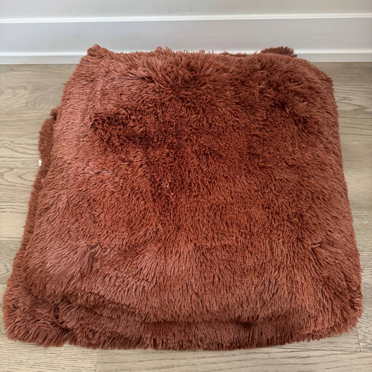 Brown Reversible Blanket 90”x90" thumbnail