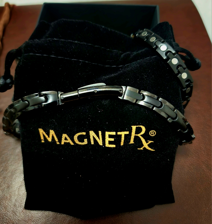 MagnetRX Titanium Magnetic Necklace - Black, 49cm
