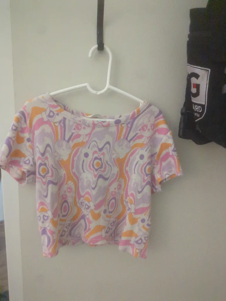 Patterned Crop Top - Size Small thumbnail