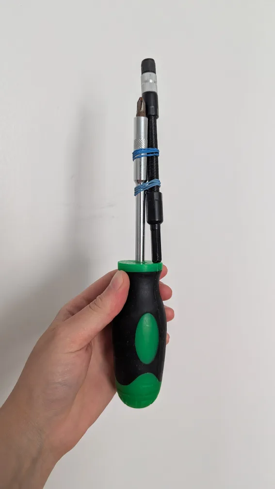 Screw Driver with interchangeable attachments