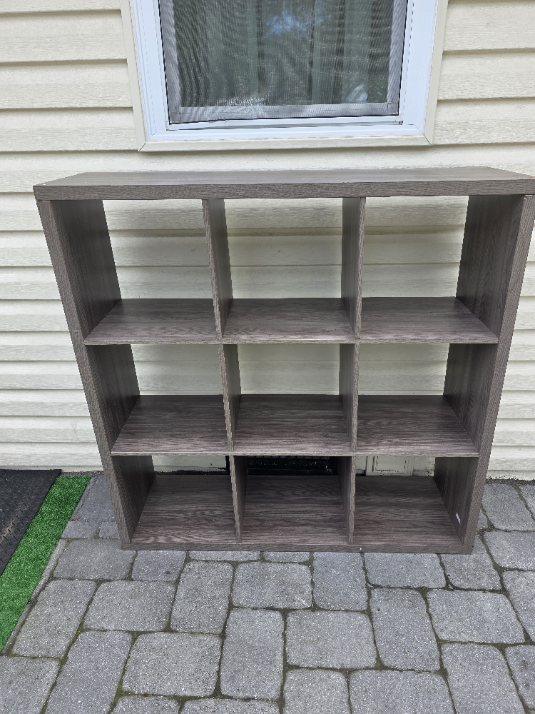 9 Cube Organizer Shelf - Gray