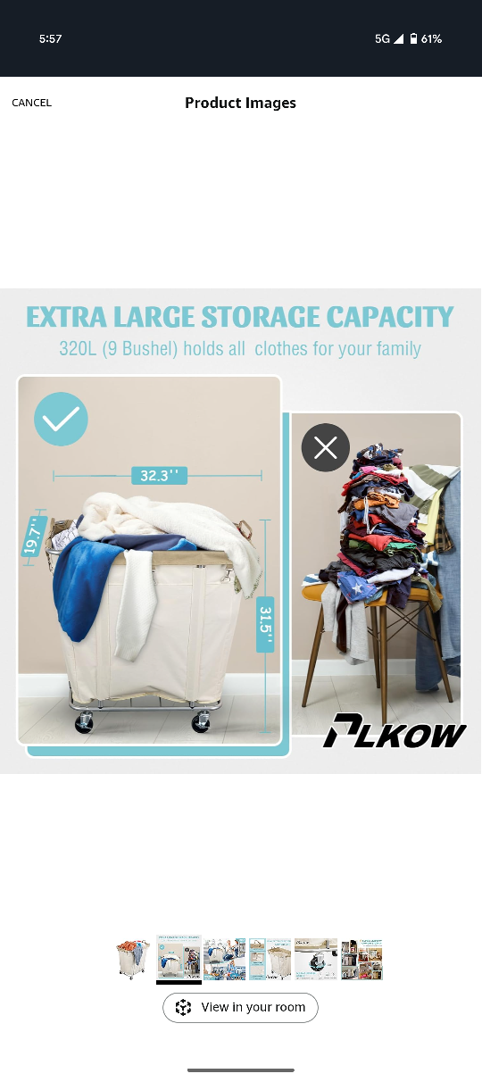 ALKOW Heavy Duty Laundry Cart - photo 2