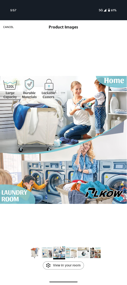 ALKOW Heavy Duty Laundry Cart - photo 3