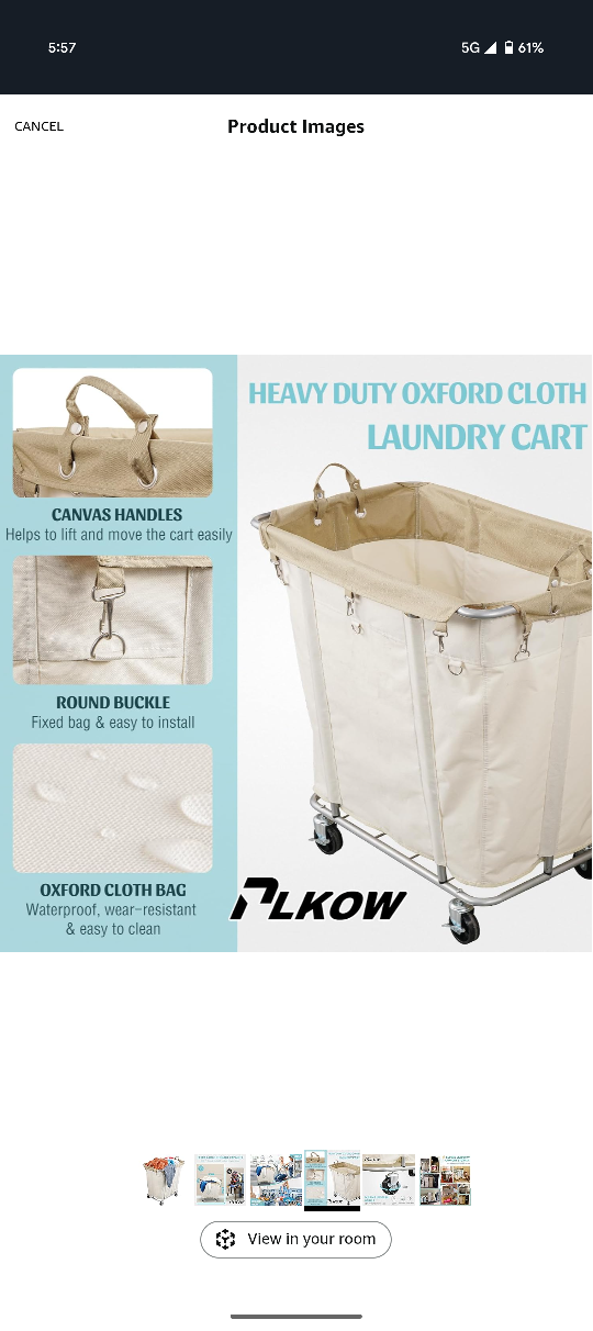 ALKOW Heavy Duty Laundry Cart - photo 4