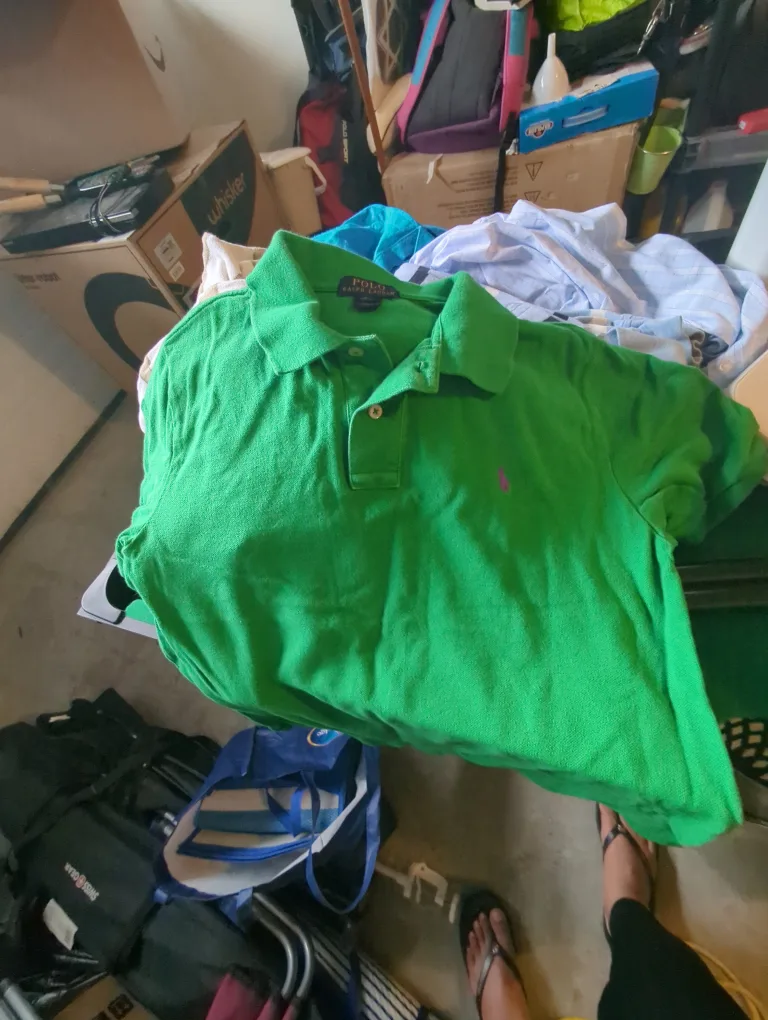 Free Polo Ralph Lauren Green Polo Shirt - Size L image indicator(3)