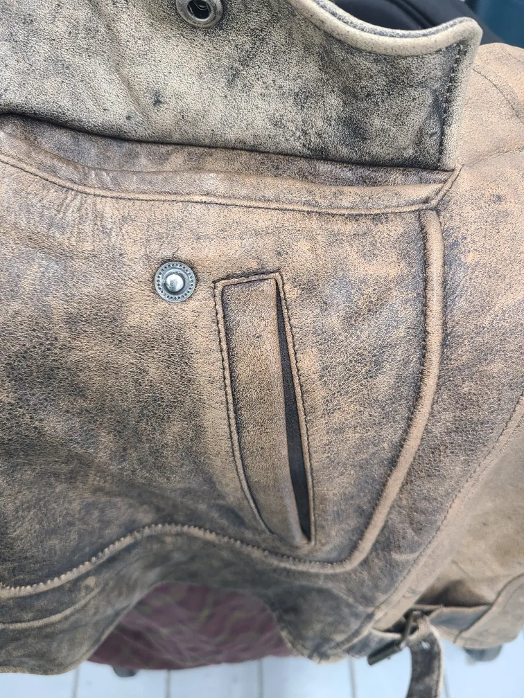 Aeropostale Brown Leather Jacket image indicator(2)