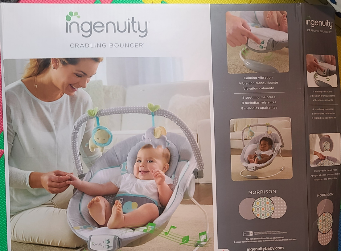 Ingenuity Morrison Cradling Bouncer - Like New!