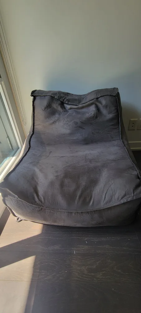 Amazon Grey Bean Bag Chair Armchair thumbnail
