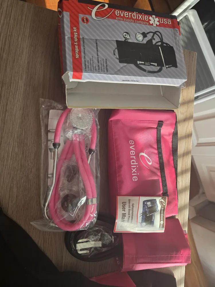Everdixie Sprague & Sphyg Kit - Pink Stethoscope image indicator(3)