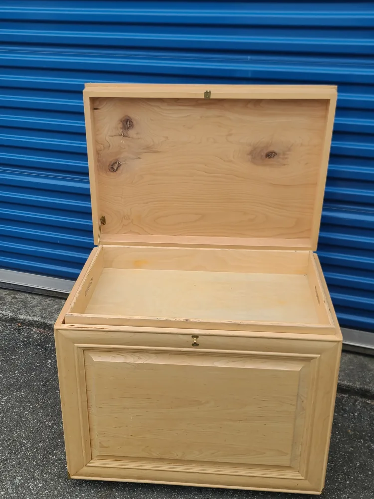 Wooden Storage Box with Lid image indicator(5)