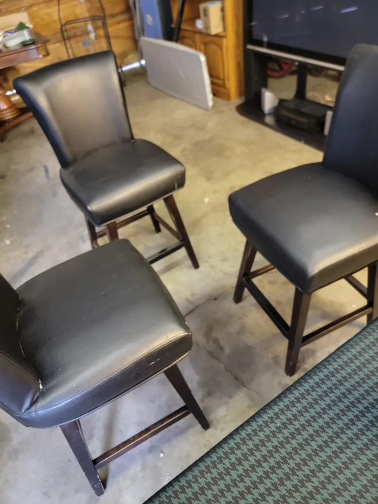 Black bar stools thumbnail