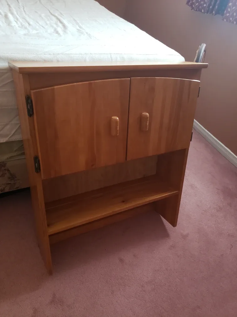 Wooden Bedside Cabinet with Storage with bonus gift image indicator(2)