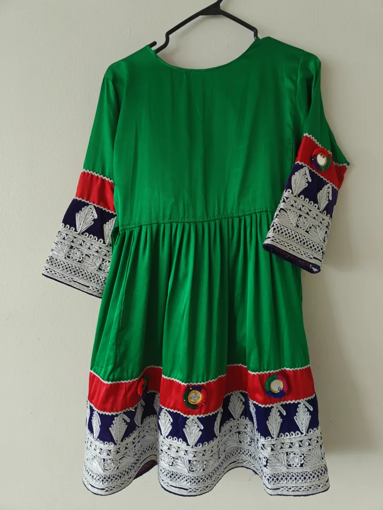 Afghanistani Traditional Dress & Pants Set image indicator(3)