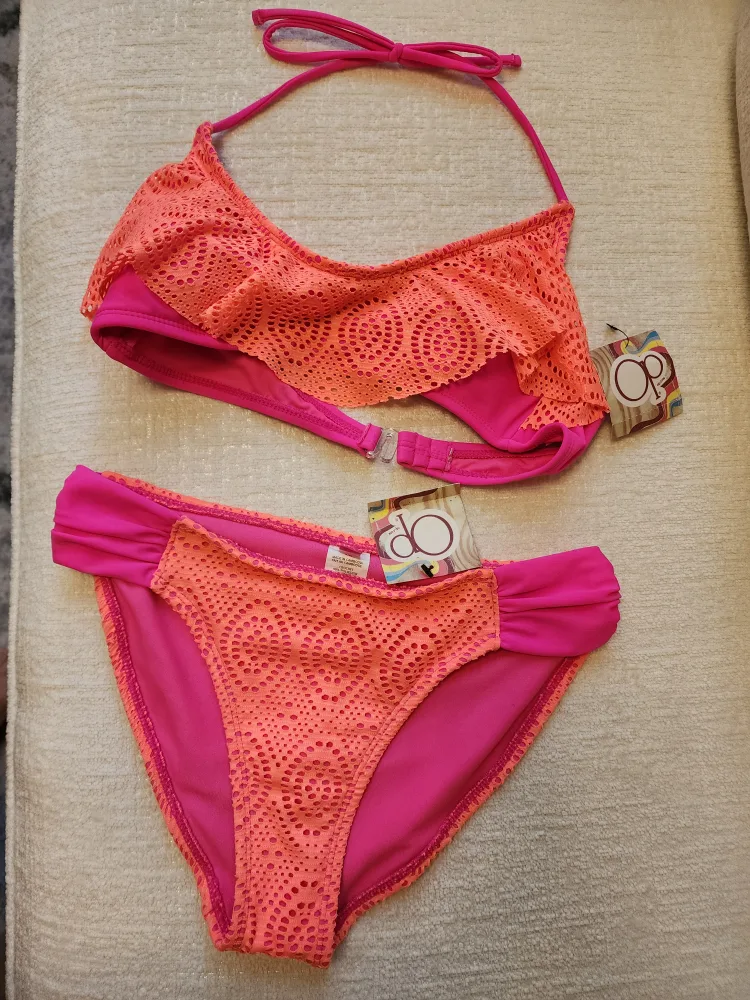 🧡 NEW Pink & Orange Summer Bikini Set by OP image indicator(2)