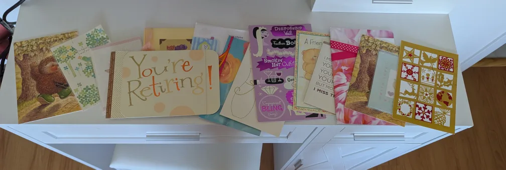 Assorted Greeting Cards - Retirement, Friendship, & More thumbnail