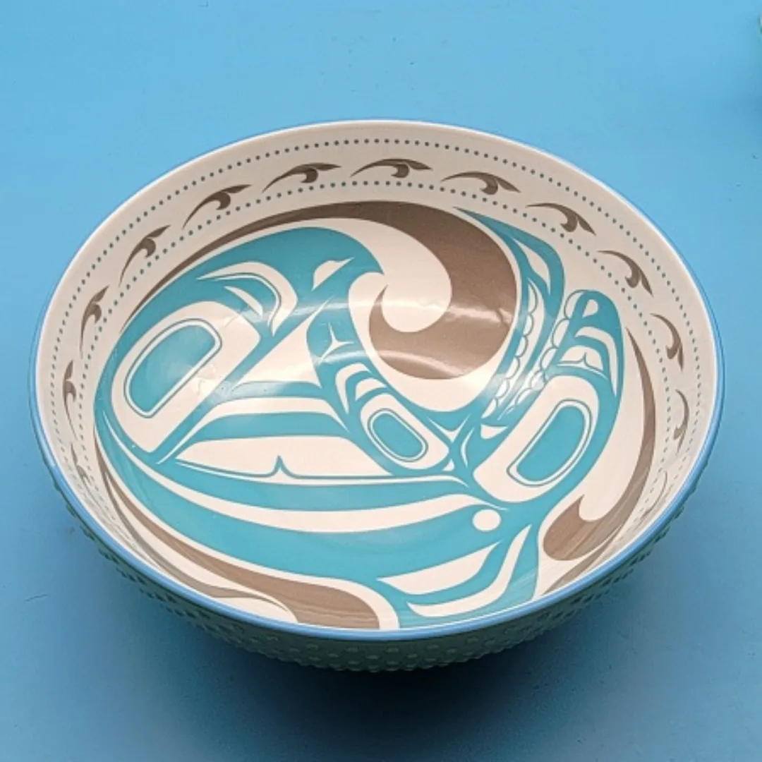 🥳VGC🤩 Serving Bowl Porcelain by Gitxsan artist Trevor Angus image indicator(3)