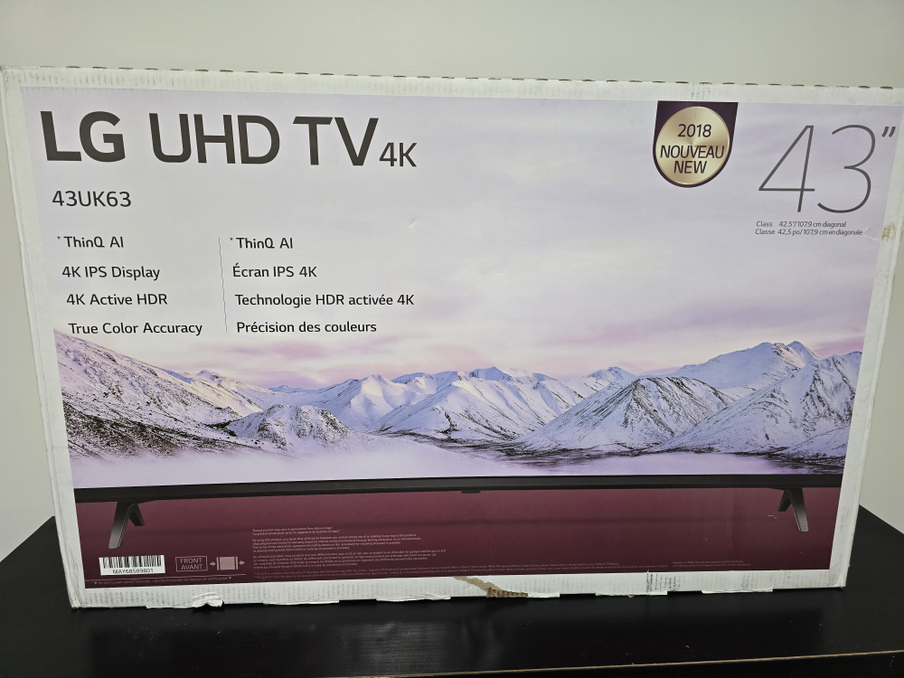 LG 43" 4K UHD TV (43UK63)