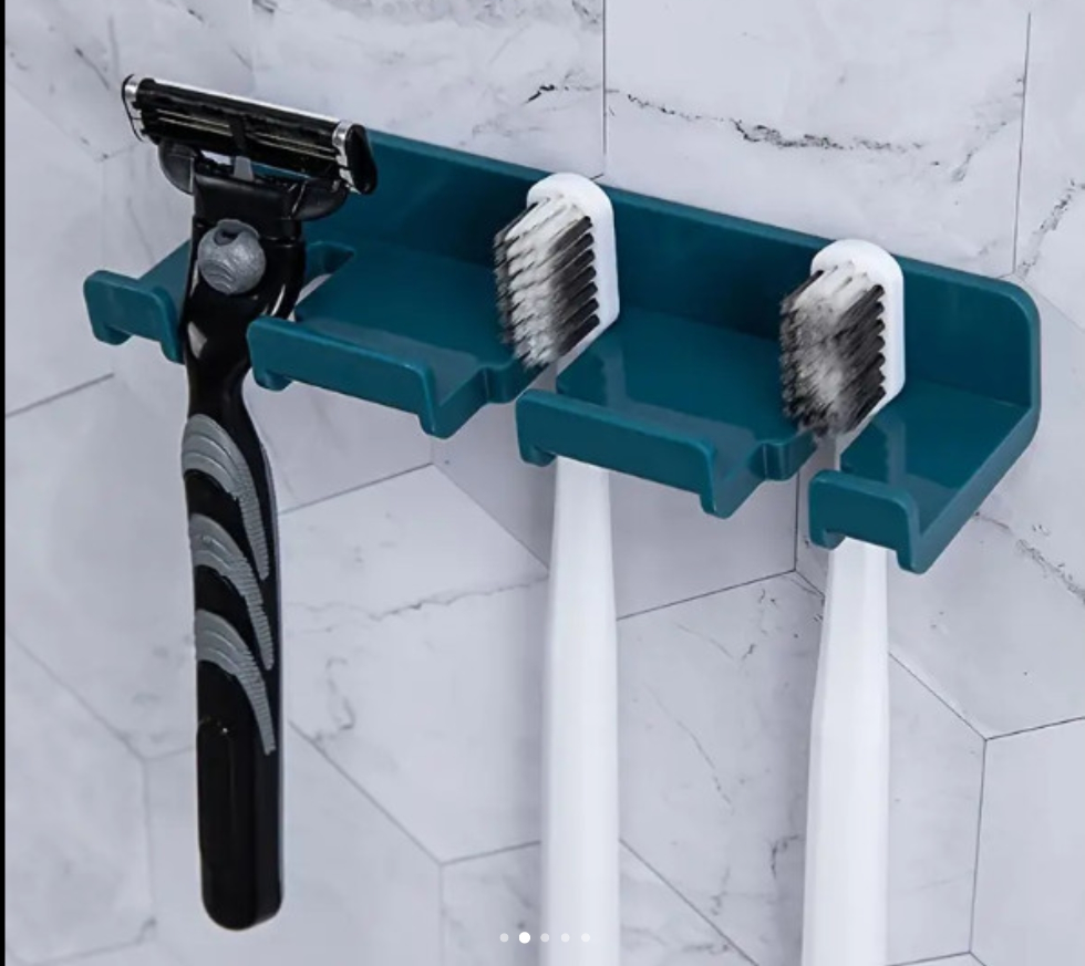 Wall  3-Slot Toothbrush Holder