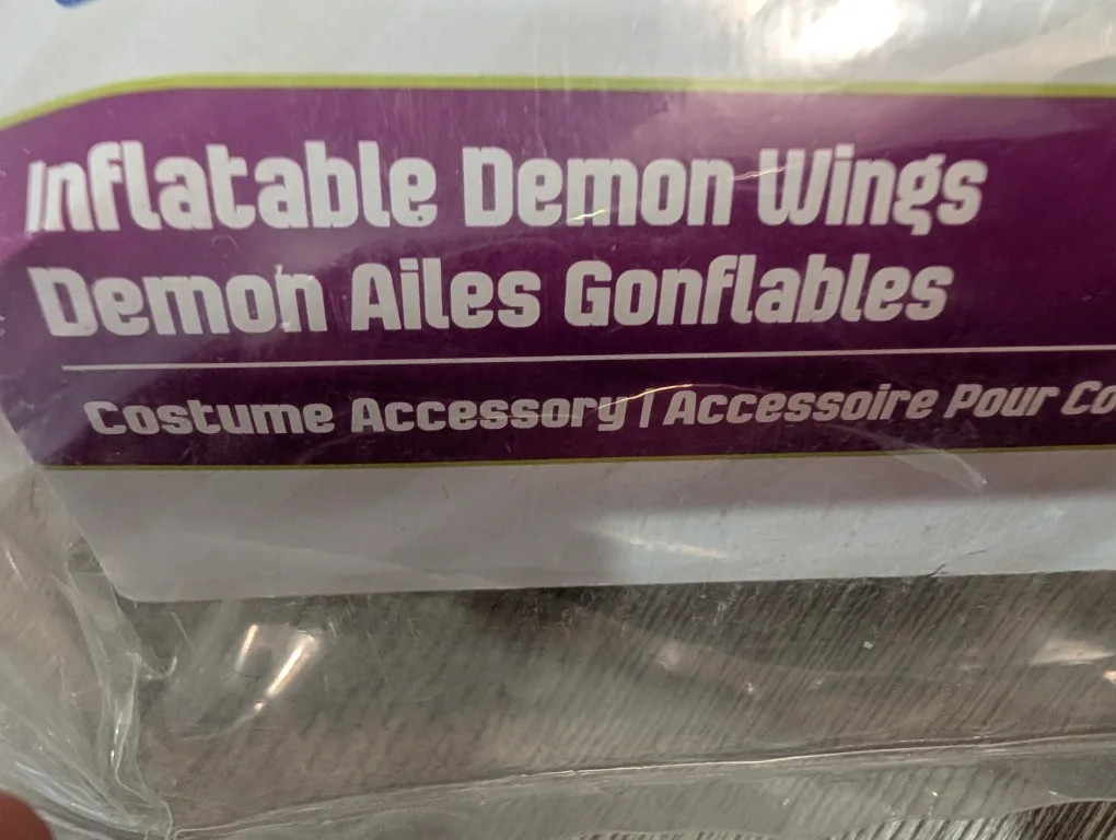 NIP - Halloween Costume Demon Inflatable Wings image indicator(4)