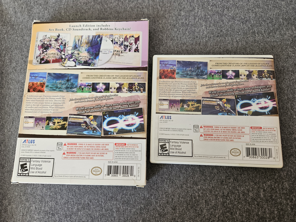 The Alliance Alive Launch Edition Nintendo 3DS - photo 2