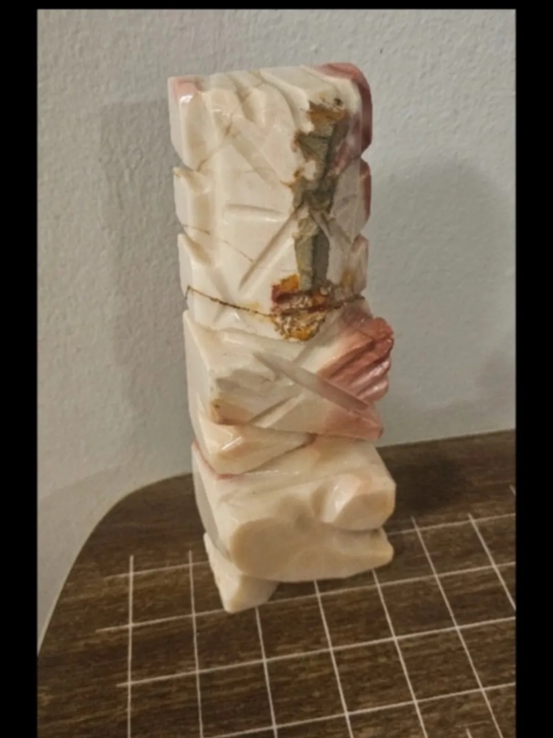 Unique Marble Moai Inspired Statue image indicator(2)