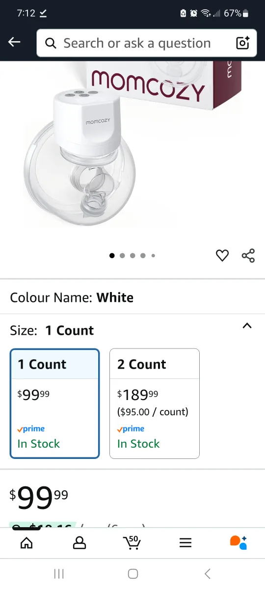 Momcozy S12 Pro Hands-Free Breast Pump - NEW image indicator(4)