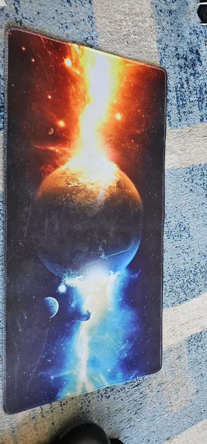 Large Gaming Mouse Pad - Planet Design thumbnail