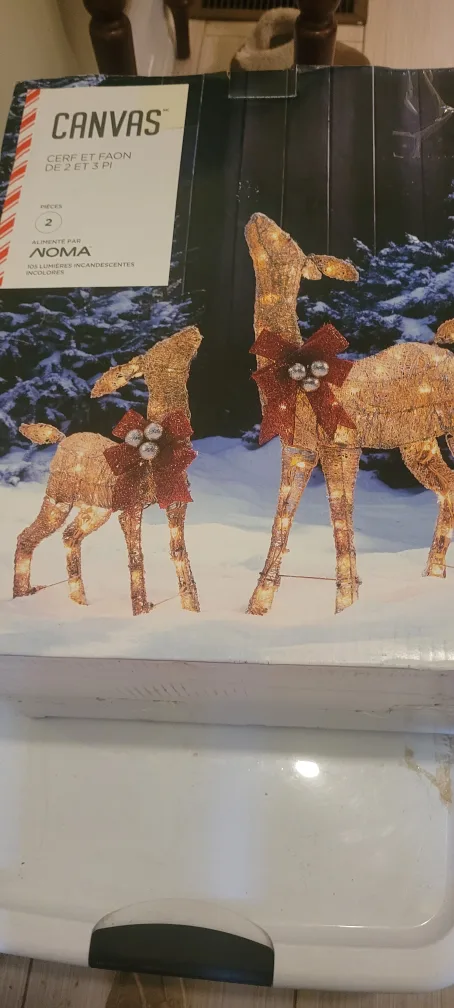 Canvas Cerf et Faon Deer Set - New in Box! thumbnail