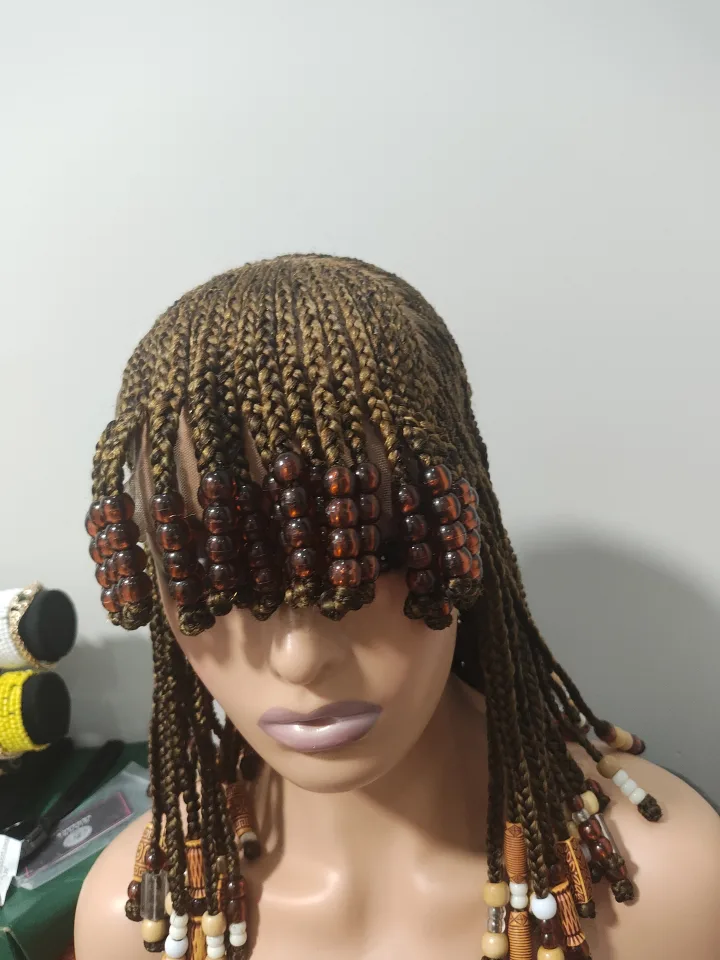 Braided wig with beads image indicator(4)