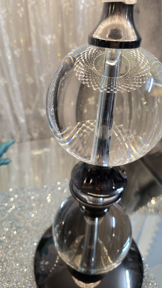Crystal and Glass Table Lamp - photo 5