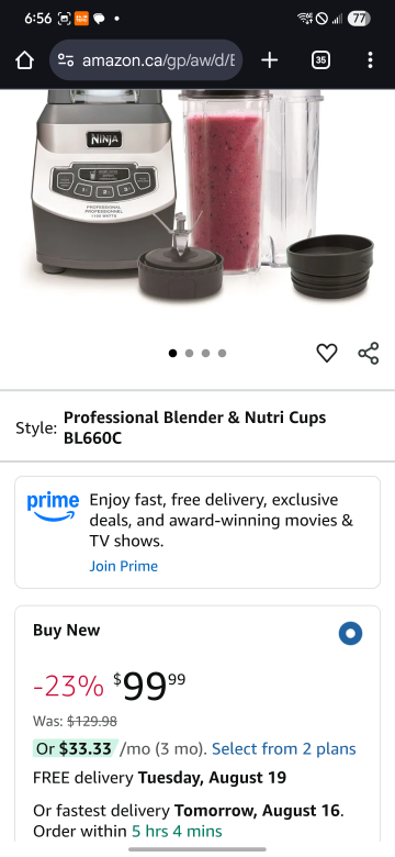 Ninja Professional Countertop Blender BL660C - photo 2