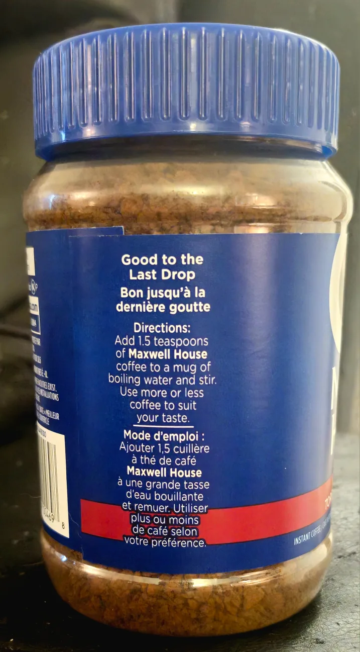 Maxwell House Original Roast Instant Coffee image indicator(3)