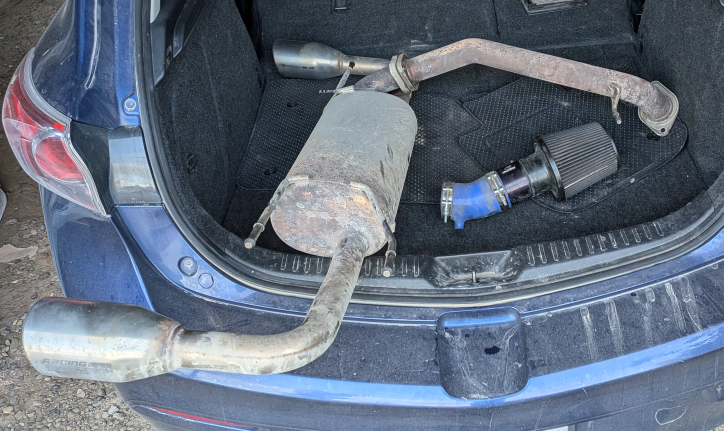 Racing Beat catback exhaust w/Corksport Intake/K&M filter