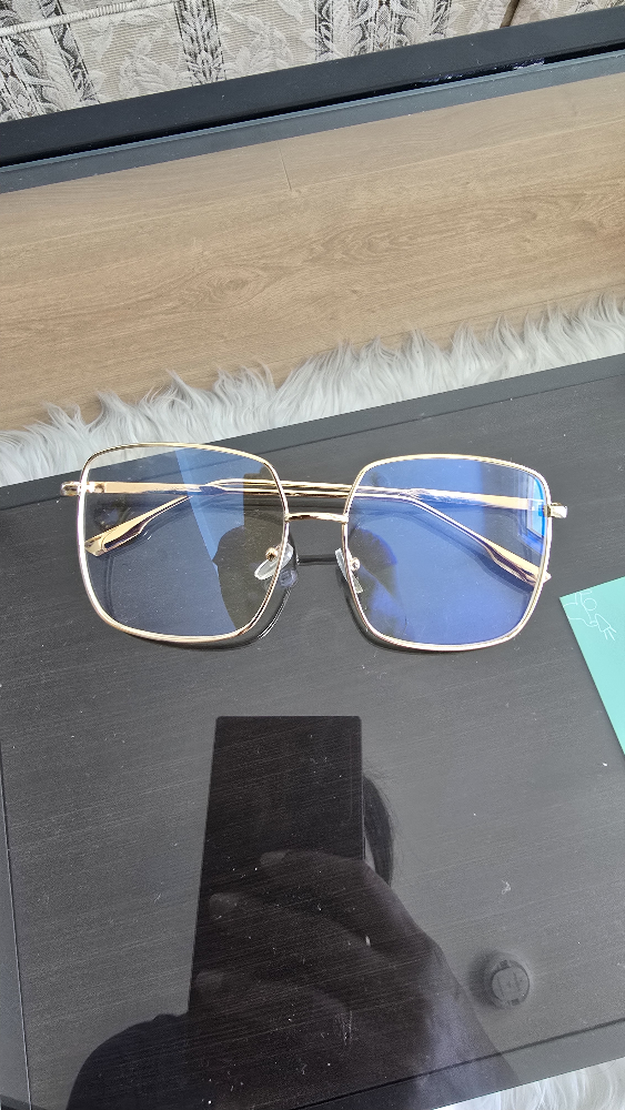 Square Gold Frame Glasses