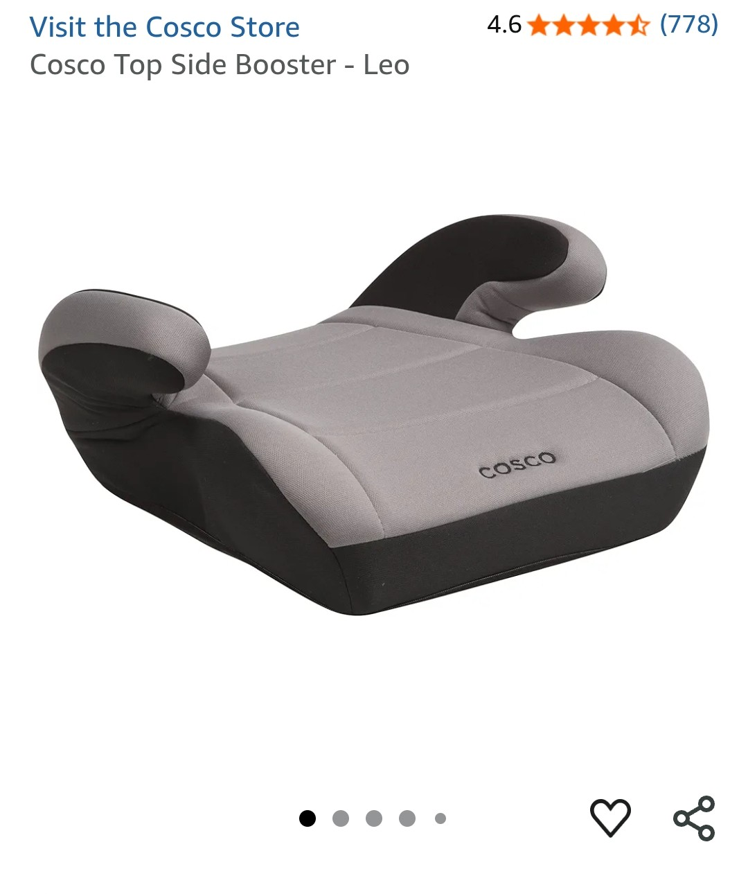 Cosco Top Side Booster Car Seat - Leo