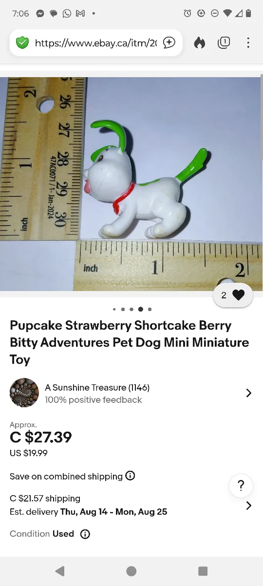 Strawberry Shortcake Pupcake Figure image indicator(4)