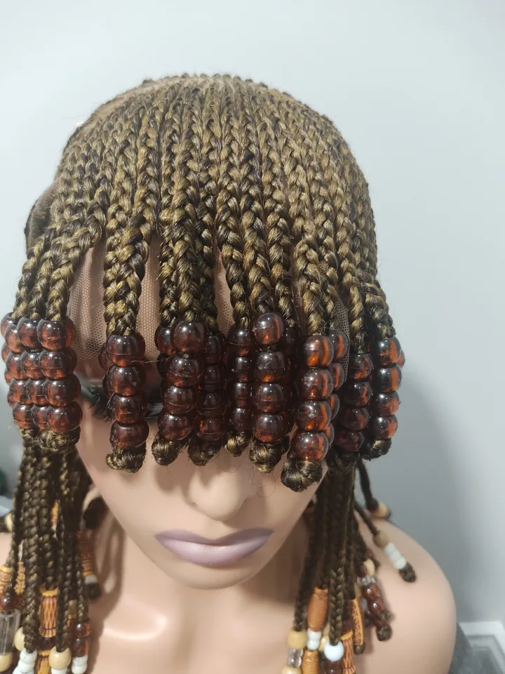 Braided wig with beads image indicator(7)