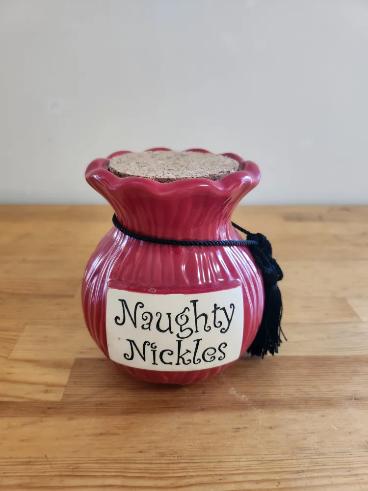 Naughty Nickles Ceramic Jar thumbnail