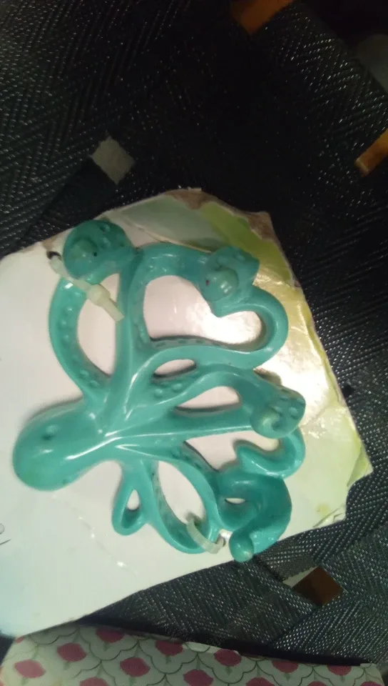 Young House Love Octopus Hook - Turquoise thumbnail