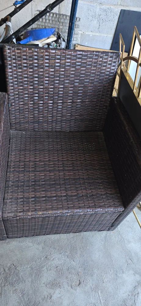 Wicker Patio Furniture Set - Brown thumbnail